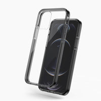 Black Clear for iPhone 12 Case TAFFYCA Series